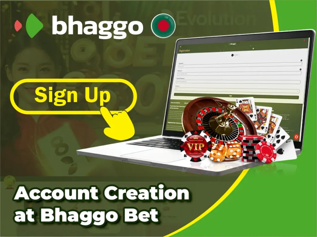 কিভাবে অ্যাকাউন্ট তৈরি করেবেন- Bhaggo Bet